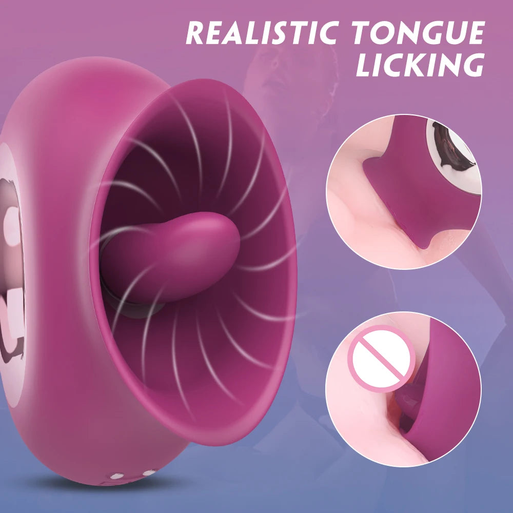 9 modos de vibración, masajeador para lamer pezones, vagina y orgasmos, juguete sexual estimulante, masturbador para mujeres.