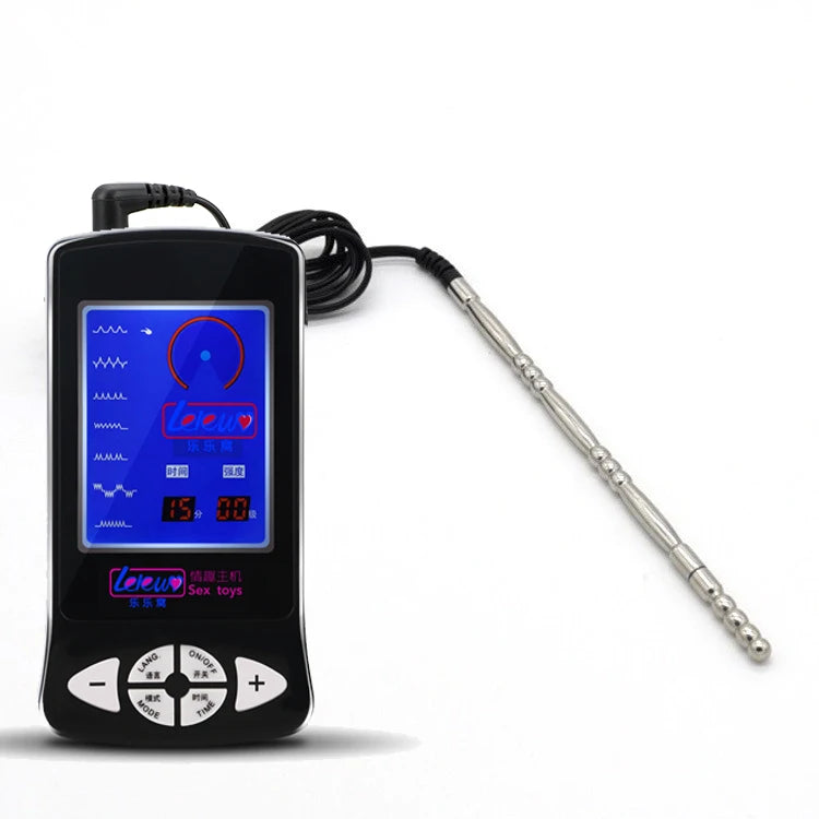 Medizinischer Elektroschock Penis Plug Männlicher Elektrostimulator Metall Harnröhrenkatheter Sounds Dilatator SM Sexspielzeug für Männer Masturbator