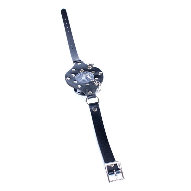 BDSM Schwarzer Mundknebel mit Deckel Sklave Erotikspiel für Erwachsene Erotisches Sexspielzeug Bettfesseln Sexprodukte für Paare SM-Spielzeug