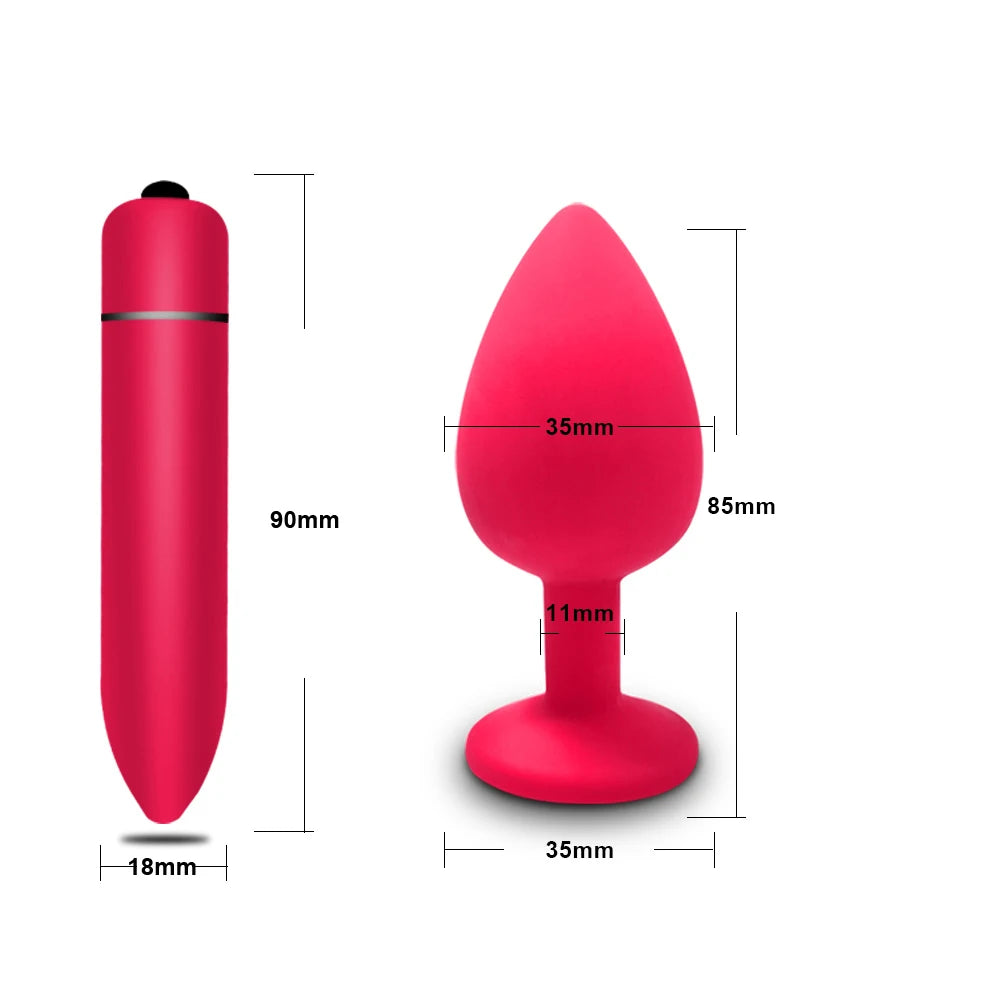 10 Geschwindigkeiten Mini Bullet Vibrator Massagegerät Vagina Vibrator Erotischer Masturbator Weiblicher Klitoris Stimulator Sexspielzeug für Frauen Analspielzeug