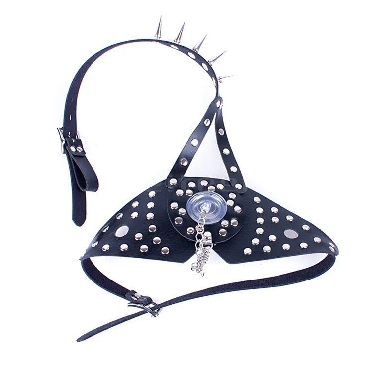 BDSM Schwarzer Mundknebel mit Deckel Sklave Erotikspiel für Erwachsene Erotisches Sexspielzeug Bettfesseln Sexprodukte für Paare SM-Spielzeug