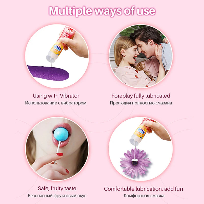 Durex 50 ml Gleitmittel auf Wasserbasis, Anal-Masturbations-Gleitmittel, Penis-Gel, Massageöl, Vaginal-Sexprodukte für Paare
