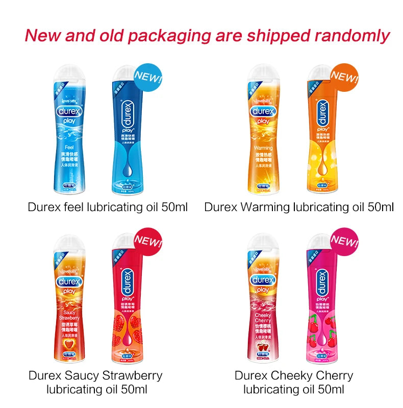 Durex 50 ml Gleitmittel auf Wasserbasis, Anal-Masturbations-Gleitmittel, Penis-Gel, Massageöl, Vaginal-Sexprodukte für Paare