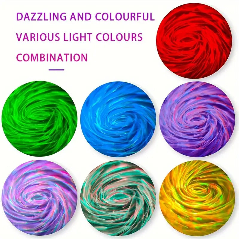 Romantic galaxy star xuan swirl star cloud lamp flame water pattern starry sky projection lamp bedroom decoration atmosphere nig