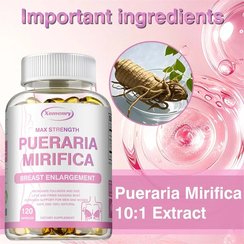Pueraria Mirifica - Promotes Women's Health, Makes Breasts Fuller, Hormone Metabolism, Relieves Menopause, Non-GMO