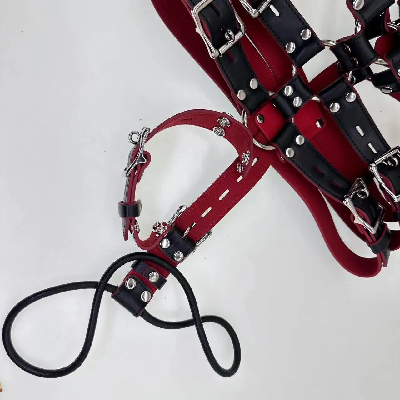 Ropa de bondage BDSM K9, capucha para perro, banda de sujeción, juego de cachorros, pelota bucal, juguetes sexuales, juegos de rol, juegos para adultos masculinos y femeninos