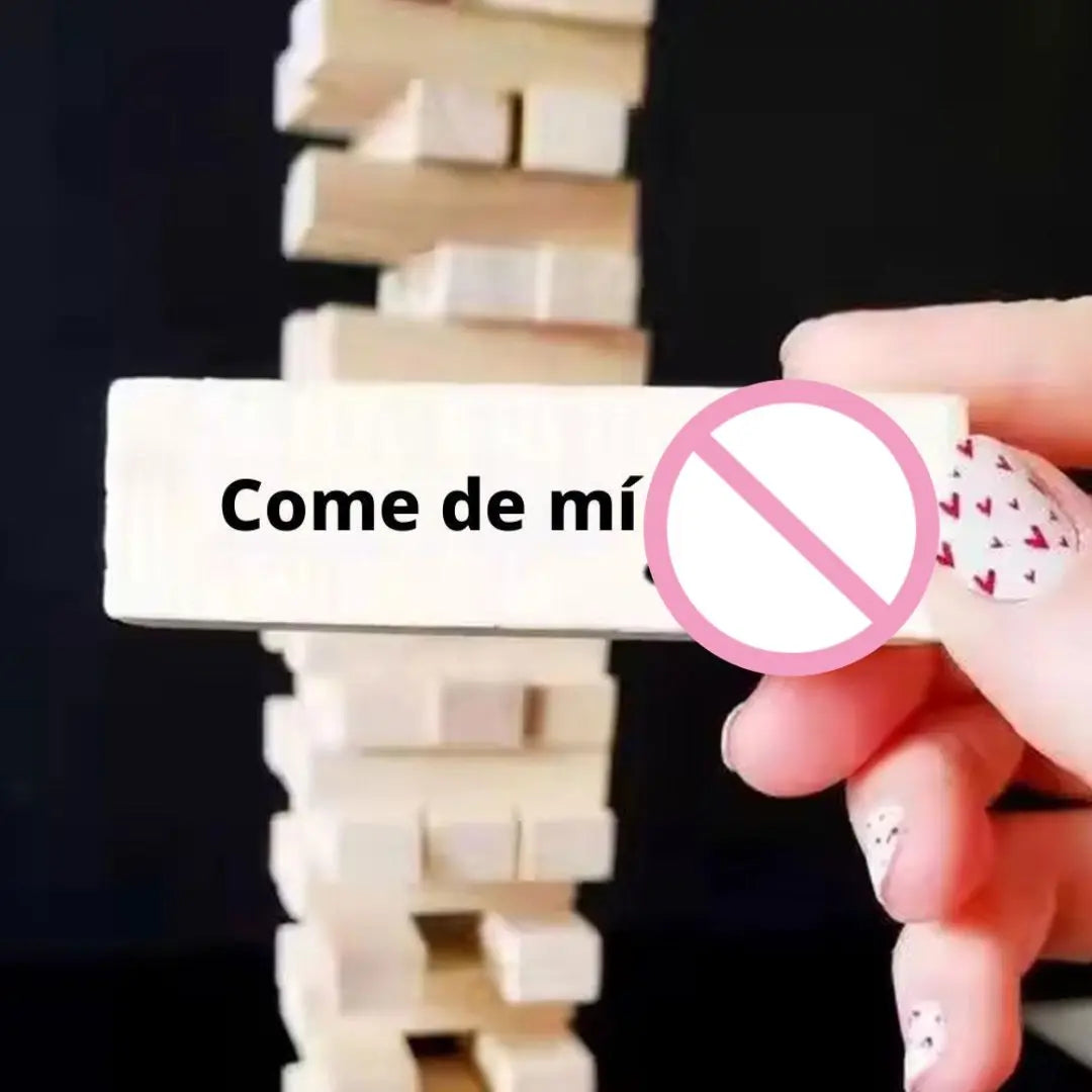 Spanisches Sex-Block-Turmspiel für Paare, Erotik-Partyspiel für Erwachsene, Sexspielzeug, Valentinstag, Tumbling Tower, Stapelspiele