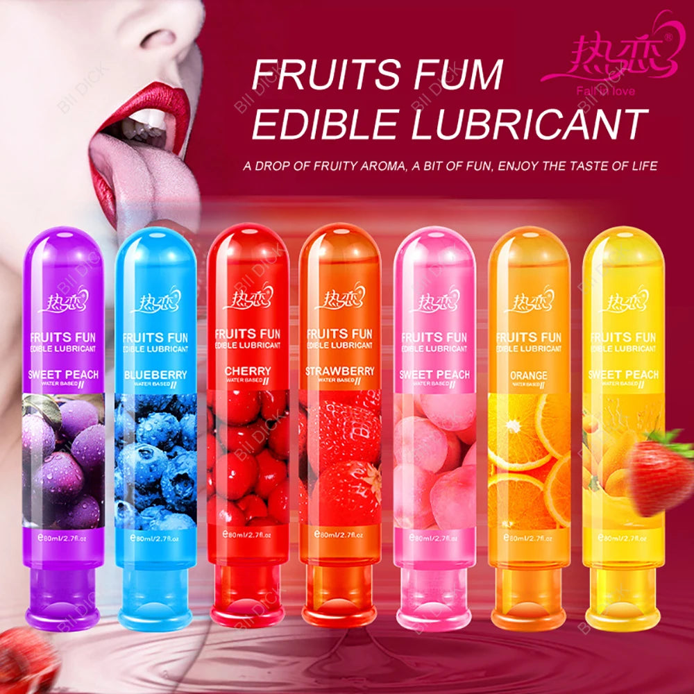 Gleitmittel mit Erdbeergeschmack, Sex-Gleitmittel, Gleitmittel auf Wasserbasis, Oralsex, Analsex, Masturbation, fruchtiges Gleitmittel, 30 ml