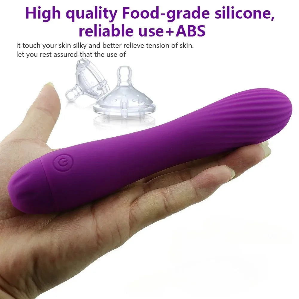 Vibrador potente para punto G, vibrador AV, consolador recargable, masajeador, estimulador de clítoris, masturbación, juguete sexual erótico para mujeres.