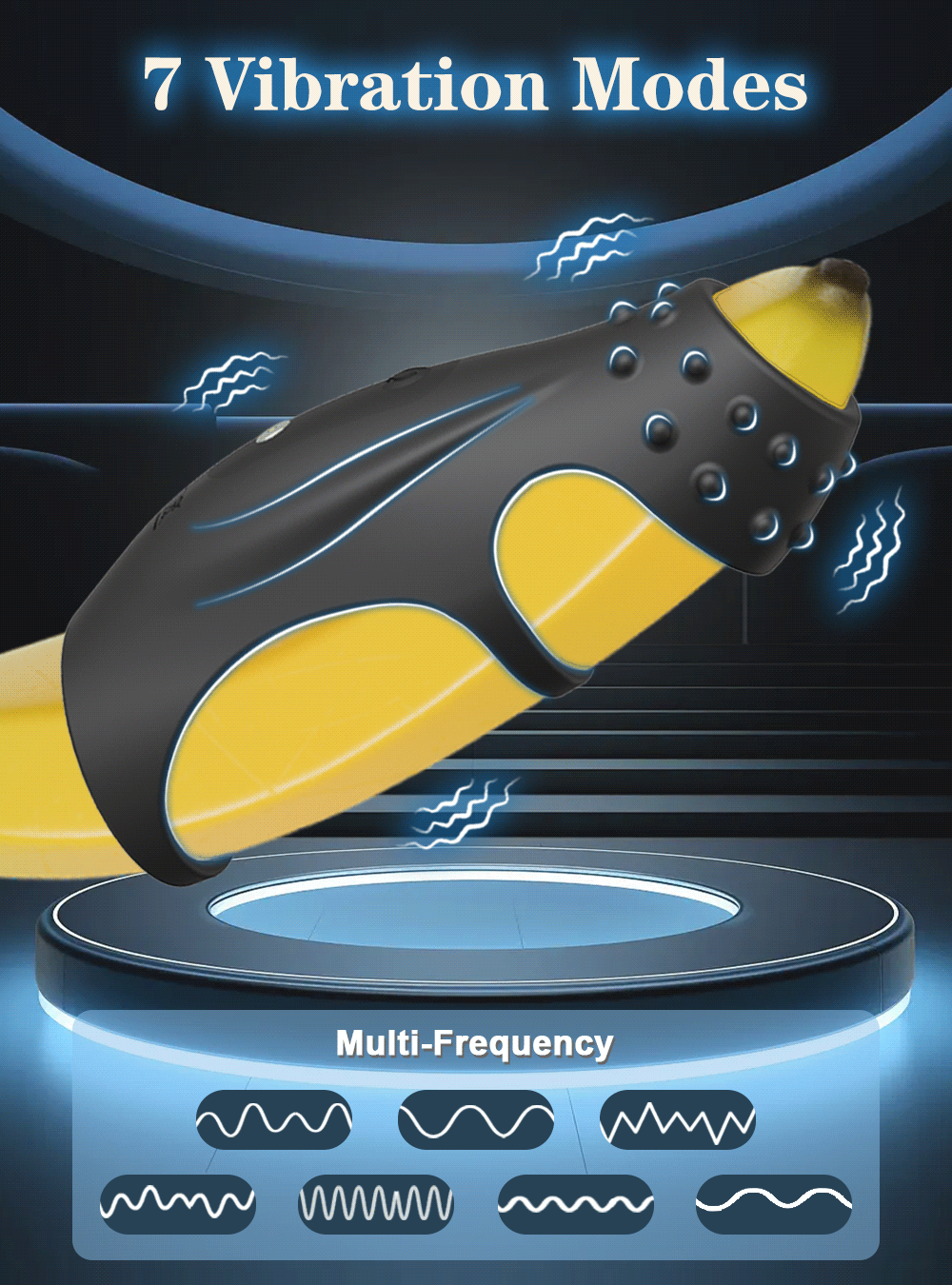Anillo vibrador para pene, juguetes sexuales para hombres, pareja, retardante de eyaculación, castidad, escroto, testículos, masajeador masculino, vibrador, gay