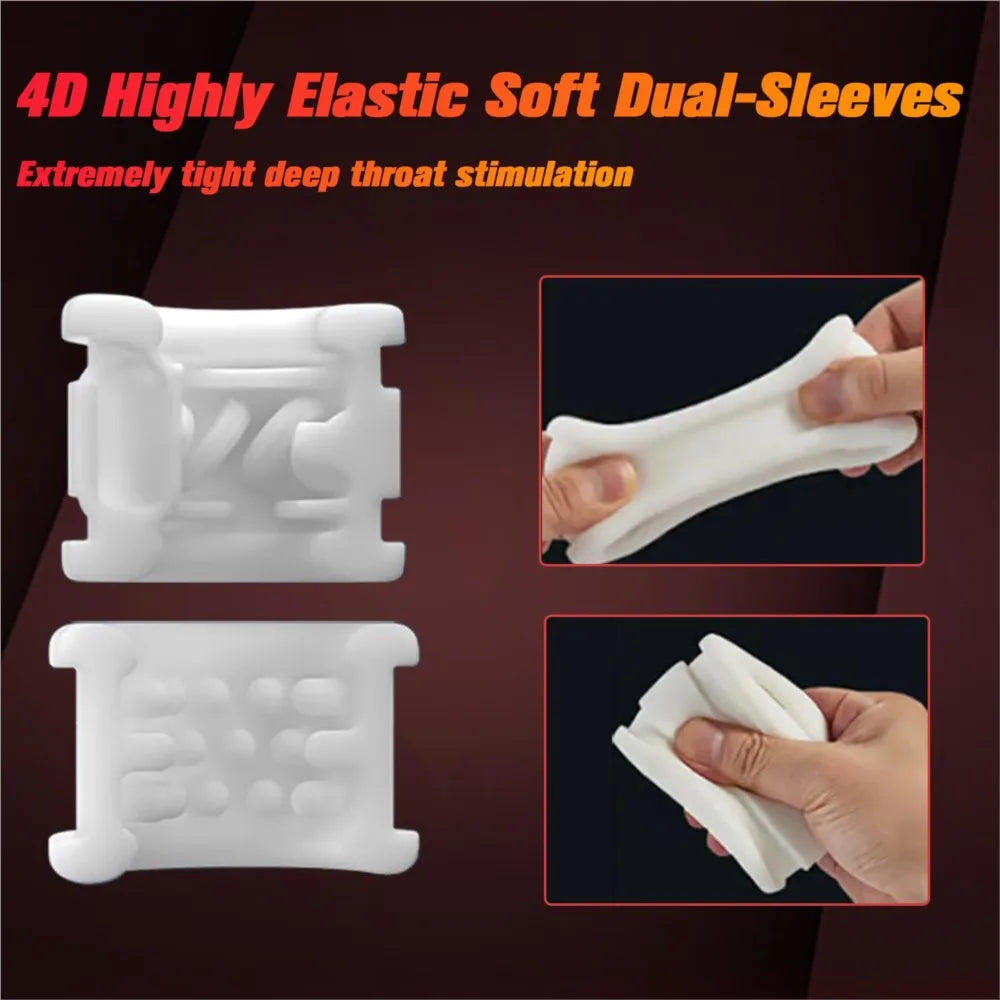 Masturbador masculino, juguetes sexuales para adultos para hombres, máquina sexual automática de empuje, vibrador giratorio para mamadas, masturbador, vibrador para pene.