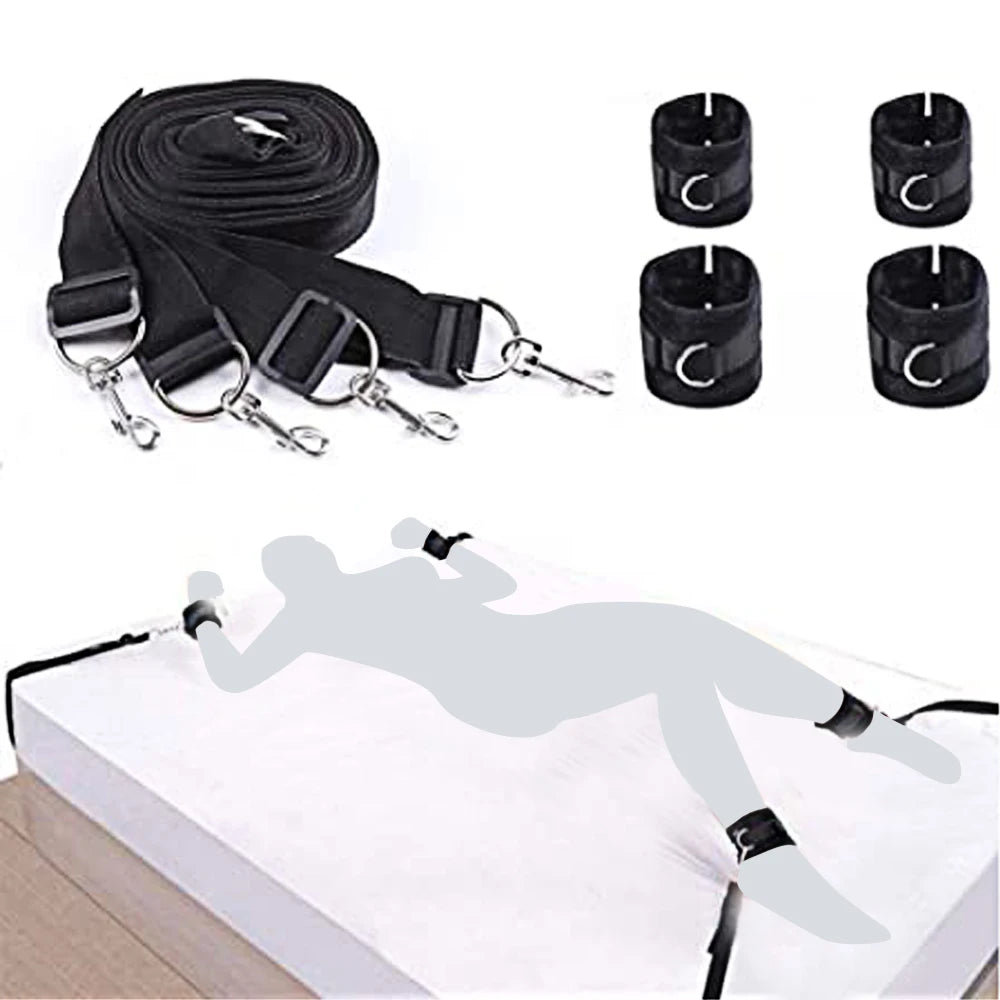 Kits de juguetes sexuales BDSM para adultos, juegos eróticos, máscara de bondage, esposas de plumas, esposas de tobillo y ataduras para parejas, accesorios sexuales para mayores de 18 años.