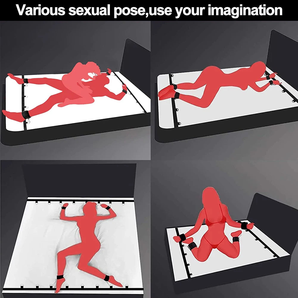 Kits de juguetes sexuales BDSM para adultos, juegos eróticos, máscara de bondage, esposas de plumas, esposas de tobillo y ataduras para parejas, accesorios sexuales para mayores de 18 años.