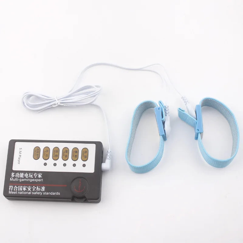 Electric Scrotum Ring Erotic Accessories Cock Rings Stimulator Adult Sex Toys For Men Electro Shock Penis Rings Sexual Toys