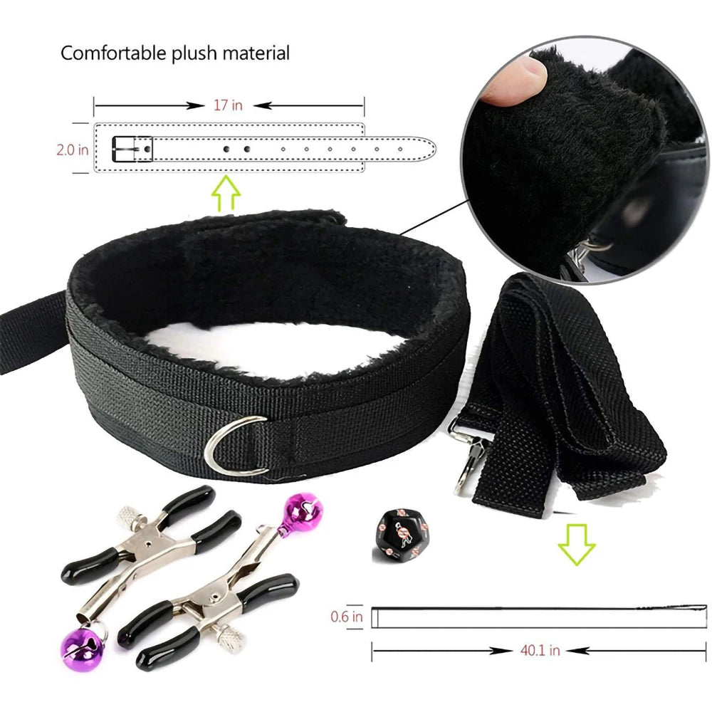 Kits sexys BDSM, peluches, bondage, esposas, juegos sexuales, látigo, mordaza, juguetes para adultos, accesorios exóticos, juguetes sexuales para parejas