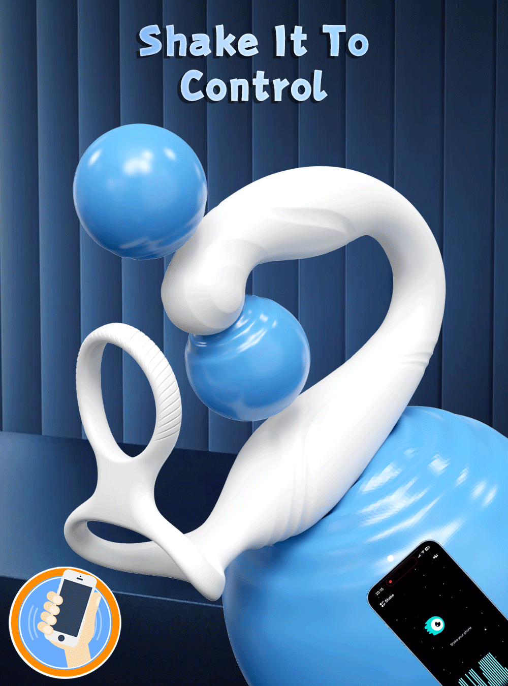 Männliches Sexspielzeug, rotierender Vibrator für Männer, Prostata-Massagegerät, Doppel-Penisring, Penisringe, Anal-Vibrator, Anal-Plug, Anal-Spielzeug für Männer