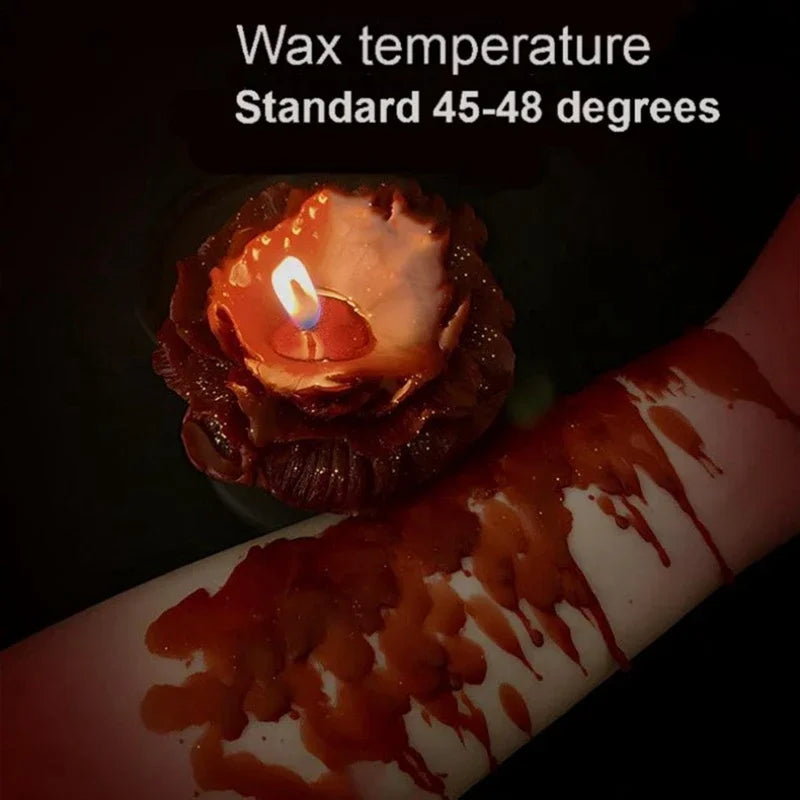 Rose Scented Low-Temperature Aromatherapy Candle for Couples Skin-Safe Valentine’s Day Gift Ideal for Romantic Date Nights