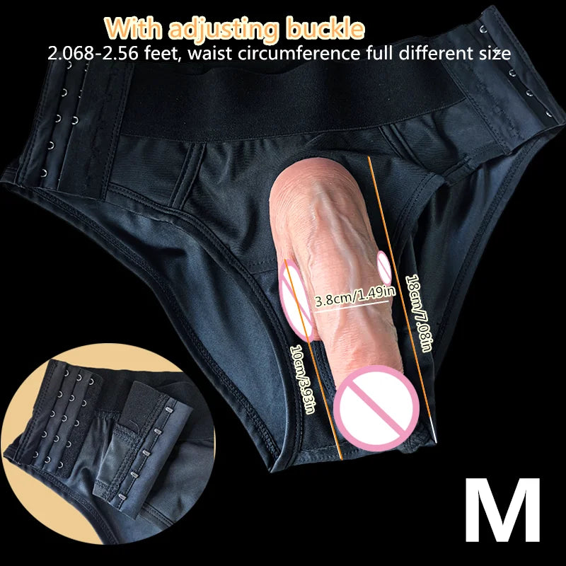 Superweicher Dildo, stressabbauendes Sexspielzeug in Form einer Figur, tragbarer künstlicher Penis von Frau zu Mann oder von Mann zu Groß, Coup