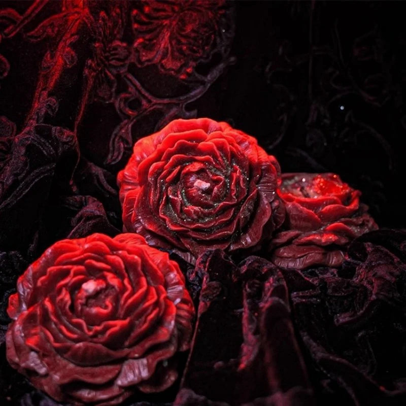 Rose Scented Low-Temperature Aromatherapy Candle for Couples Skin-Safe Valentine’s Day Gift Ideal for Romantic Date Nights