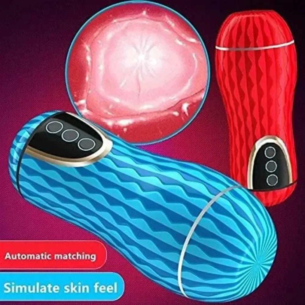 Juguete sexual de masaje de próstata para hombres, masturbador vaginal real simulado de silicona suave 5D, juguetes sexuales sexys para adultos.