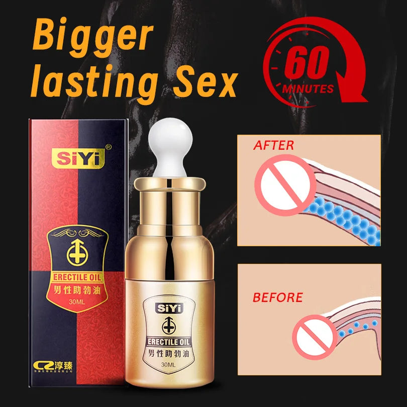 Aceite para agrandar el pene, potenciador del crecimiento y el tamaño, aceite de masaje afrodisíaco para aumentar el rendimiento y el placer sexual.