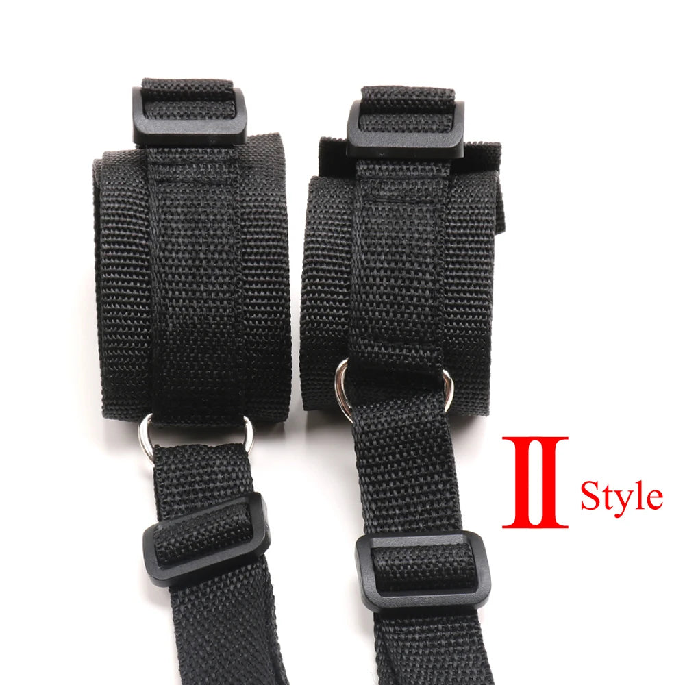 BDSM Bettgurt Bondage Bindung am Bett Bindung Sexspielzeug für Erwachsene Sex Bondage Gürtel Bett Flirten Handschellen Fußschellen Selbstbondage