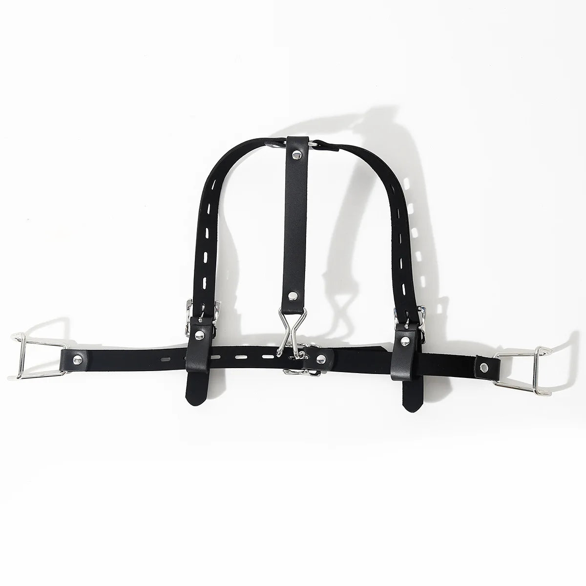 Mordaza de boca integrada de metal para sexo BDSM con gancho nasal ajustable, tapón de expansión, juguetes sexuales para parejas, juegos SM, juguetes para adultos