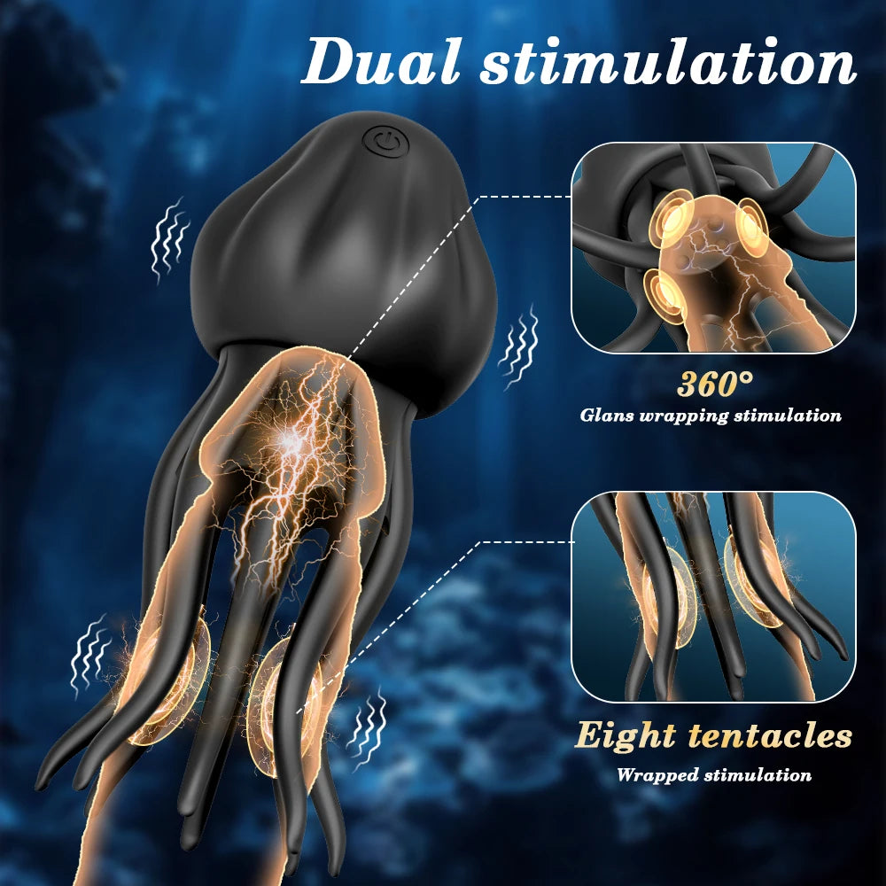 Masturbador masculino, juguetes sexuales para hombres, 10 potentes vibradores de entrenamiento de pene para hombres, masturbadores, juguetes sexuales, envoltura de entrenamiento 360