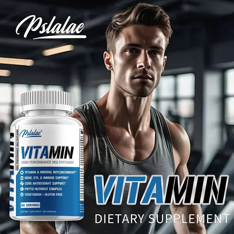 Multivitamínico para hombres mayores de 50 años: fórmula de alta potencia para la salud cerebral, ocular y cardíaca.