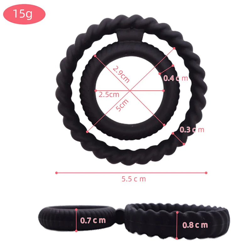 Juguetes sexuales para hombres que retrasan la eyaculación, alargan el pene, fortalecen el pene, anillo de amor sin vibrador, tienda erótica.