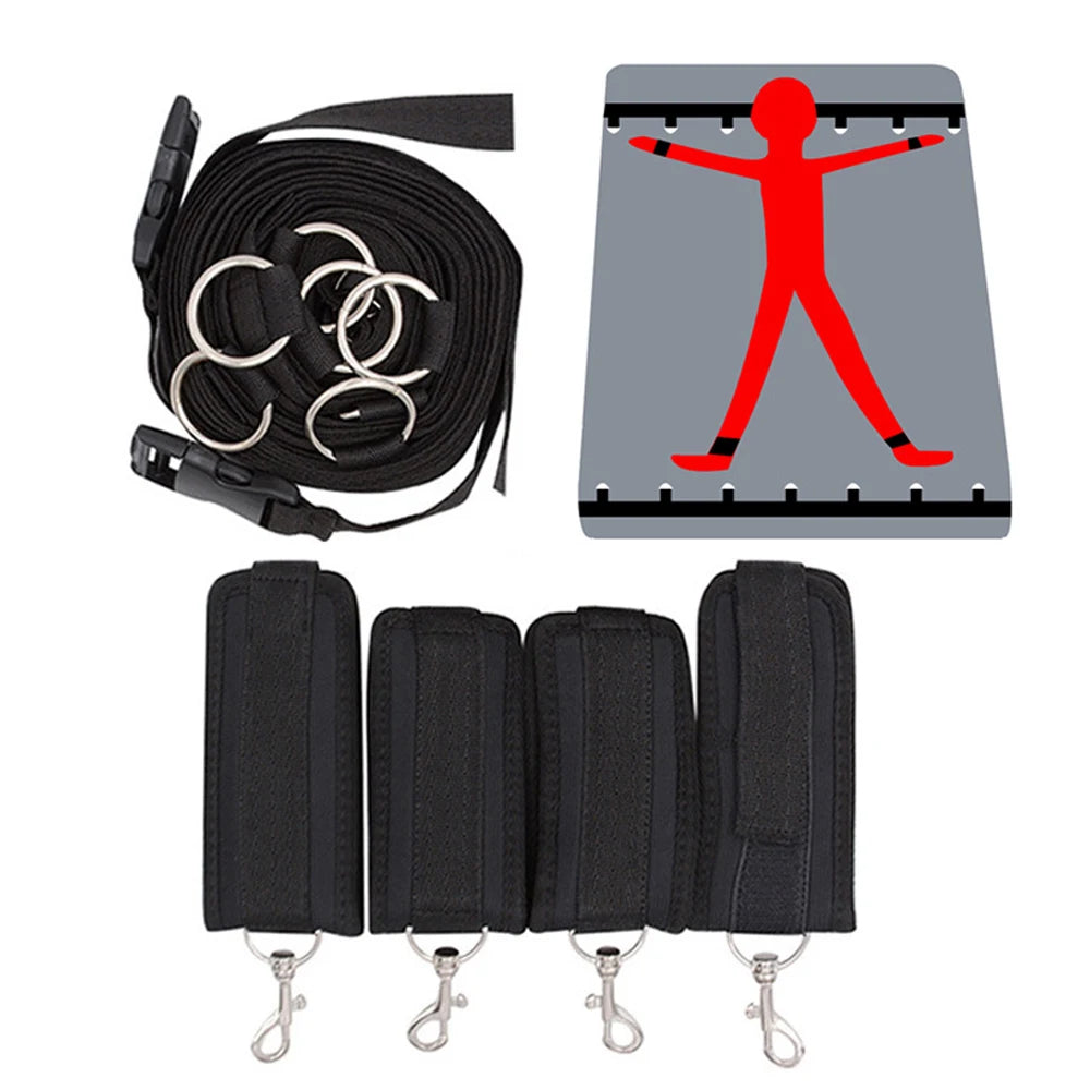 Kits de juguetes sexuales BDSM para adultos, juegos eróticos, máscara de bondage, esposas de plumas, esposas de tobillo y ataduras para parejas, accesorios sexuales para mayores de 18 años.
