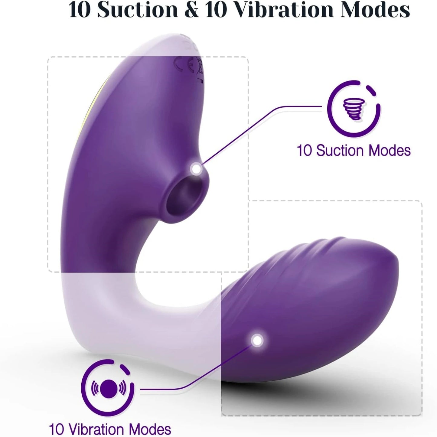 Vibrador para mujer, consolador, succionador de clítoris y pezones, estimulador de clítoris con succión oral, masajeador para adultos, juguetes sexuales.