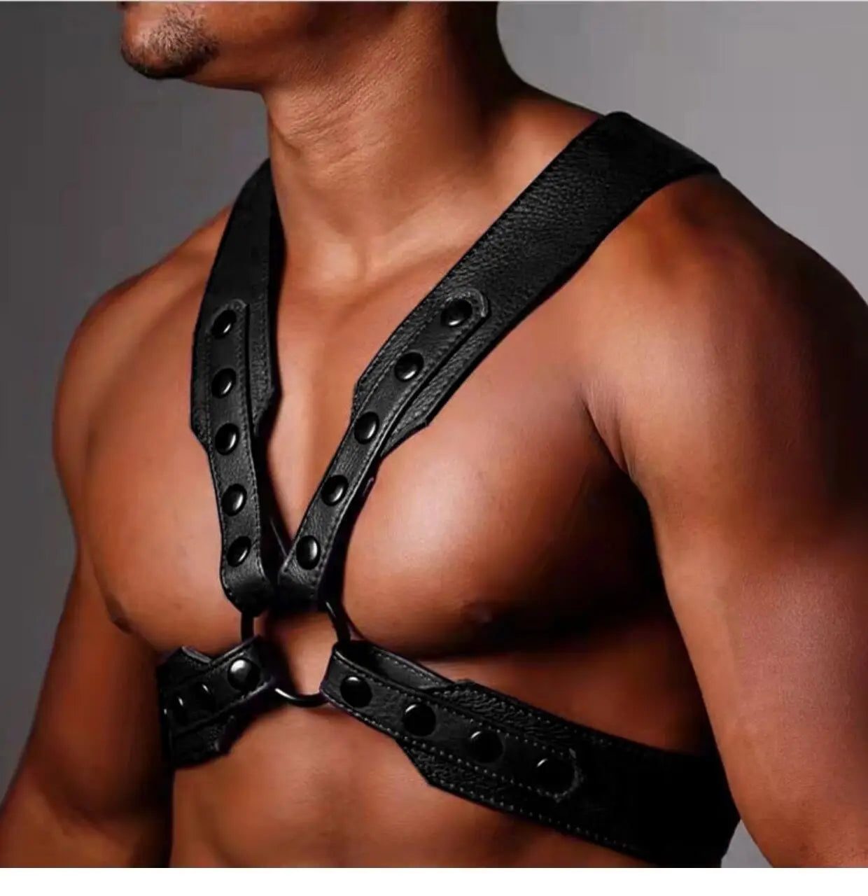 Bdsm Homme Harness Nighclubwear Schultergürtel Herren Fetisch Leder BDSM Bondage Sexual Body Chest sexy Outfits Herren