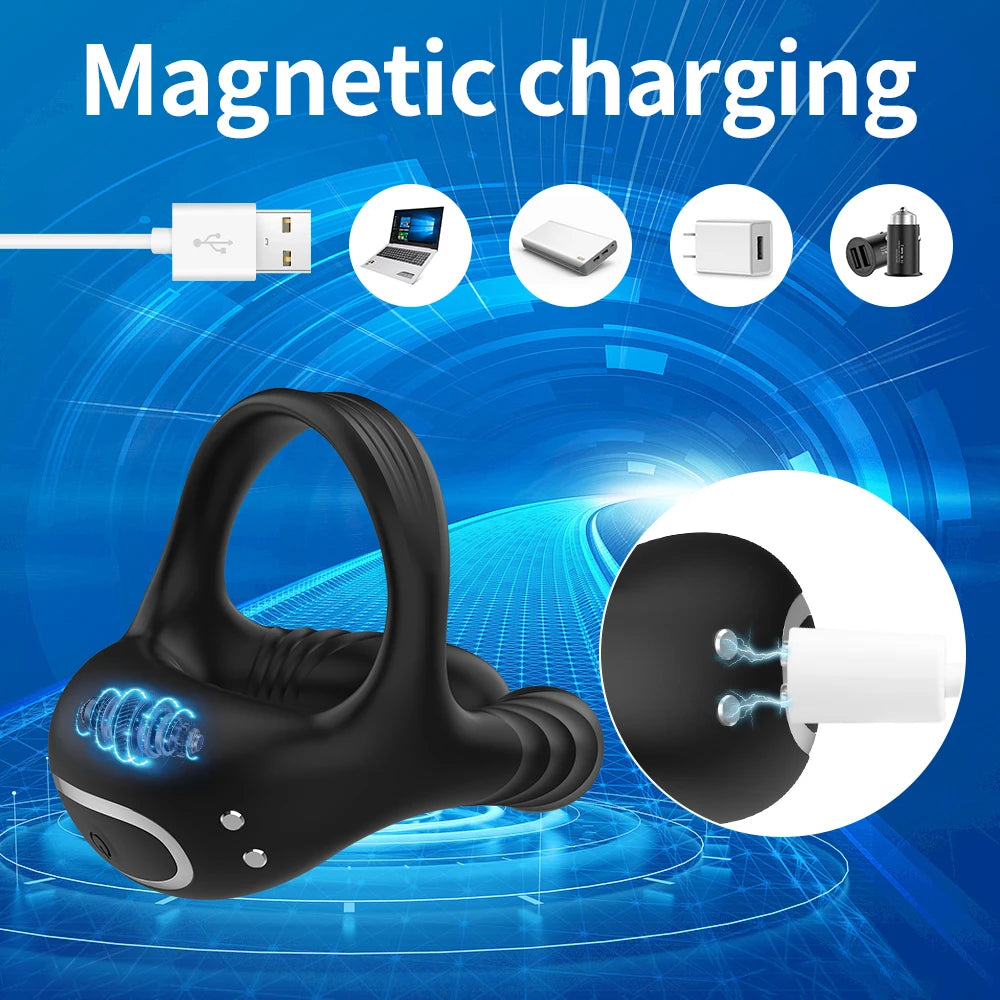 Vibrator Cockring Penisring Penisring an für Mann Verzögerung Ejakulation Sexspielzeug für Männer Paarringe Penisring Spielzeug für Erwachsene 18+