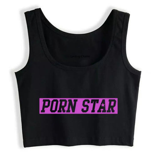 Porn star Grunge Aesthetic Gothic Y2k Crop Top Sexy bar top