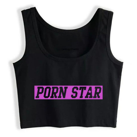 Porn star Grunge Aesthetic Gothic Y2k Crop Top Sexy bar top