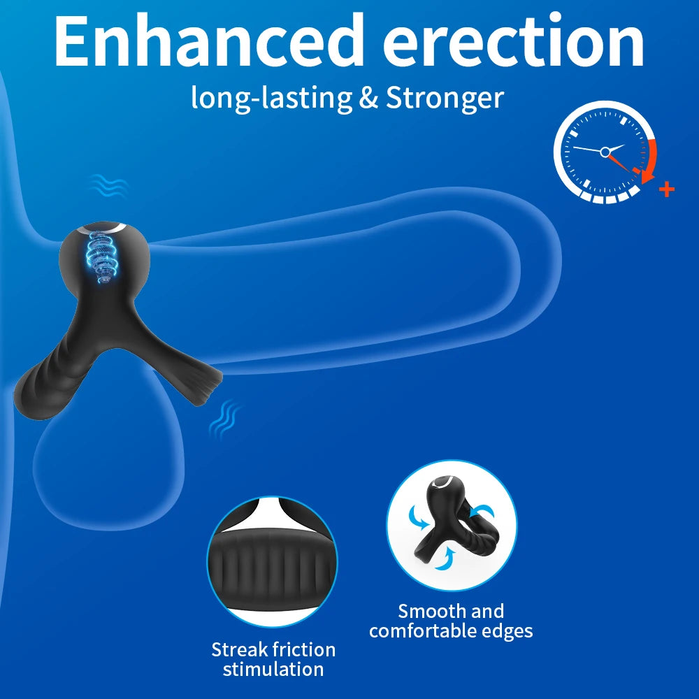 Vibrator Cockring Penisring Penisring an für Mann Verzögerung Ejakulation Sexspielzeug für Männer Paarringe Penisring Spielzeug für Erwachsene 18+