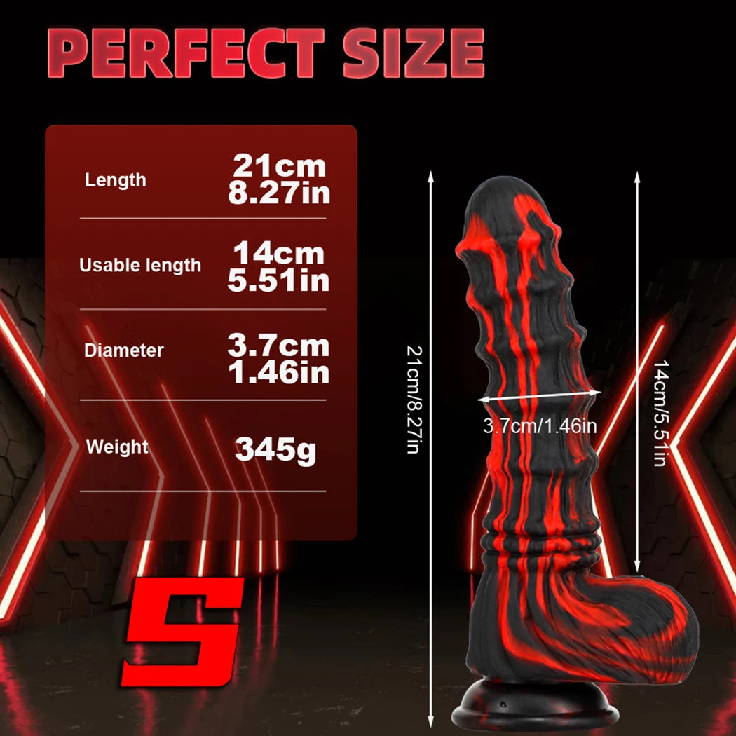 Consolador de silicona con forma de animal, pene grande, monstruo, falo, tapón anal, masturbador femenino, juguetes sexuales para mujeres, productos sexuales, tienda erótica.