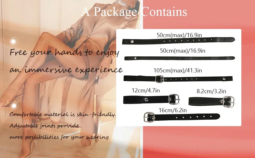 Soporte para vibrador BDSM, vibrador de bondage, juguetes sexuales de cuero, arnés con correa, cinturón de castidad para orgasmos forzados, para juegos de adultos.