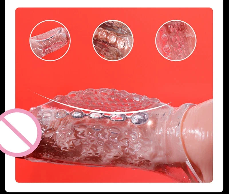 Juguetes sexuales para alargar el pene, extensor de anillo para pene, funda reutilizable, preservativos, productos para adultos, herramienta erótica para parejas.