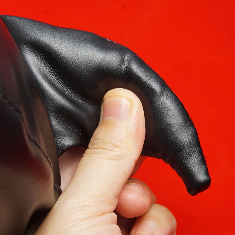 BDSM-Maske aus PU-Leder mit offenen Augen und Mund, Sklavenhaube mit Hörnern, Sexspielzeug für Paare, Bondage, Fesseln, Spiele für Erwachsene, Rollenspiele