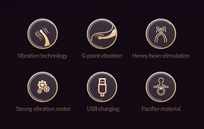 Vibrador de punto G para mujeres con estimulación magnética de miel, vibrador ultrasónico multifrecuencia con carga para mujeres.