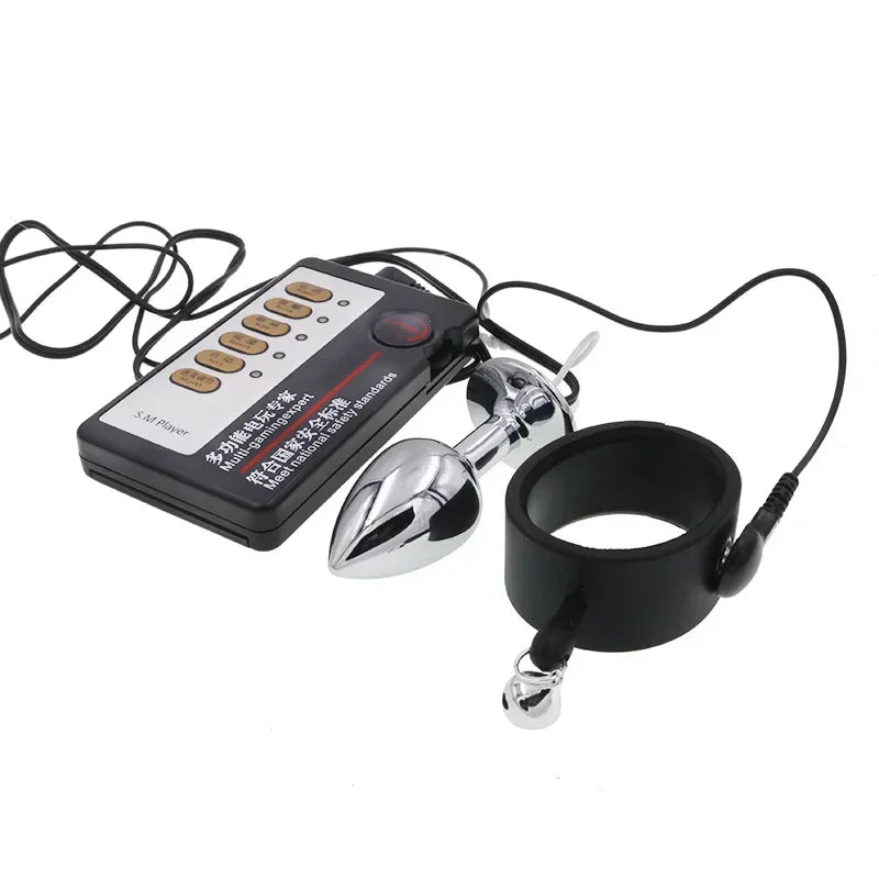Anillos de masaje, juguetes sexuales para hombres, accesorios exóticos, juguetes, descargas eléctricas, electroestimulación, anillo para el pene, electrochoque para el pene.