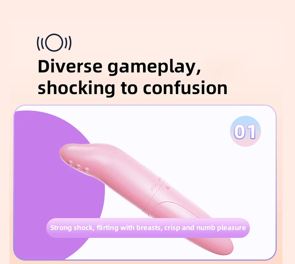 Vibrador, juguete sexual para mujer, masajeador eléctrico tipo delfín, mini bala vibradora, masturbador para adultos, estimulador de clítoris, pezón y punto G.