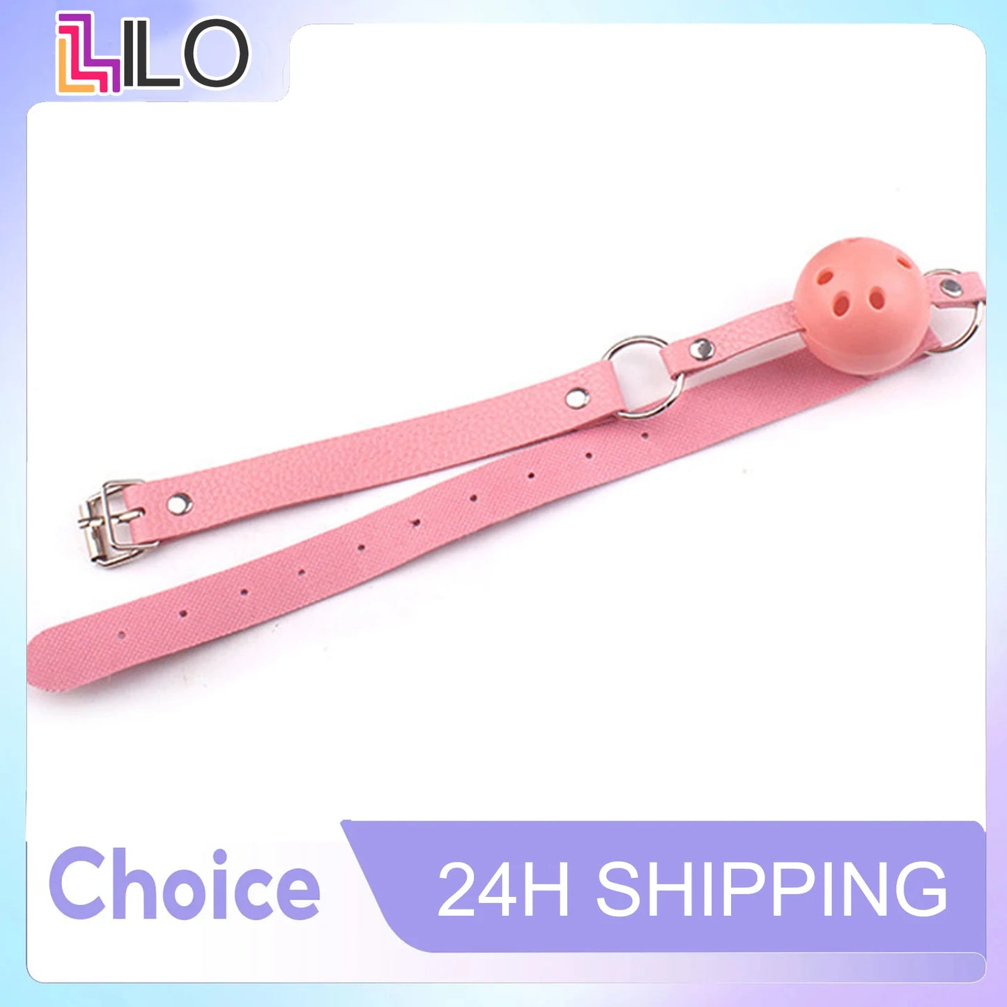 Mordaza de boca ajustable BDSM, bola de cuero sintético para adultos, juego de rol fetiche, accesorios para parejas, juguetes sexuales de bondage