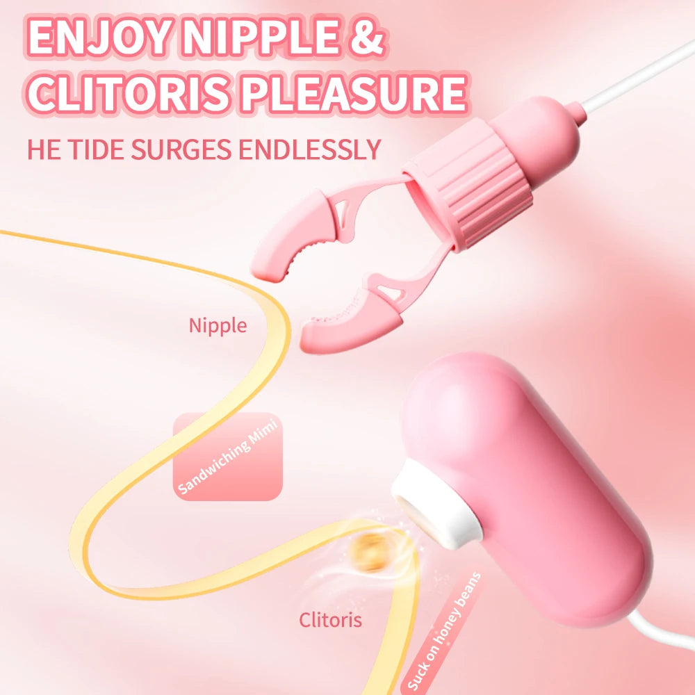 Juguetes sexuales para mujeres, masajeador de pecho para parejas, pinzas para pezones de 12 frecuencias, pinza para clítoris, vibrador para pezones, estimulación del clítoris.