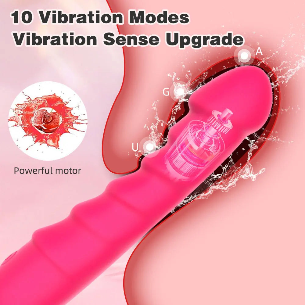 10 Modi Dildo Vibrator Starker Motor G-Punkt Klitoris Stimulator Vagina Massage Weiblicher Masturbator Erwachsene Sexspielzeug Für Frau Mann