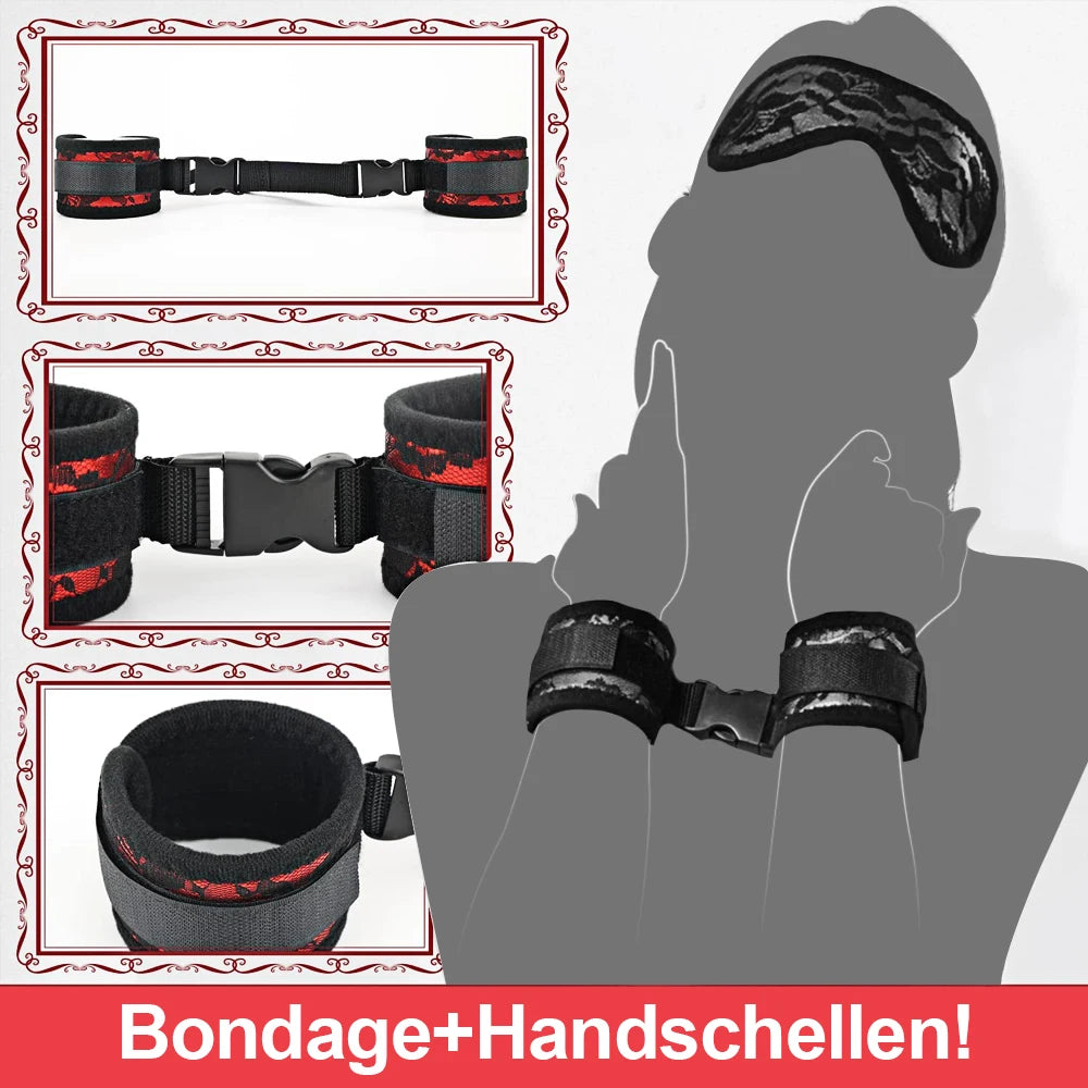 BDSM Erwachsene SM Sex Restraint Handschellen Slave Tools Bdsm Sexy Handgelenk bis Fußfesseln Offenes Bein Handspielzeug Bondage Für Paare 18+