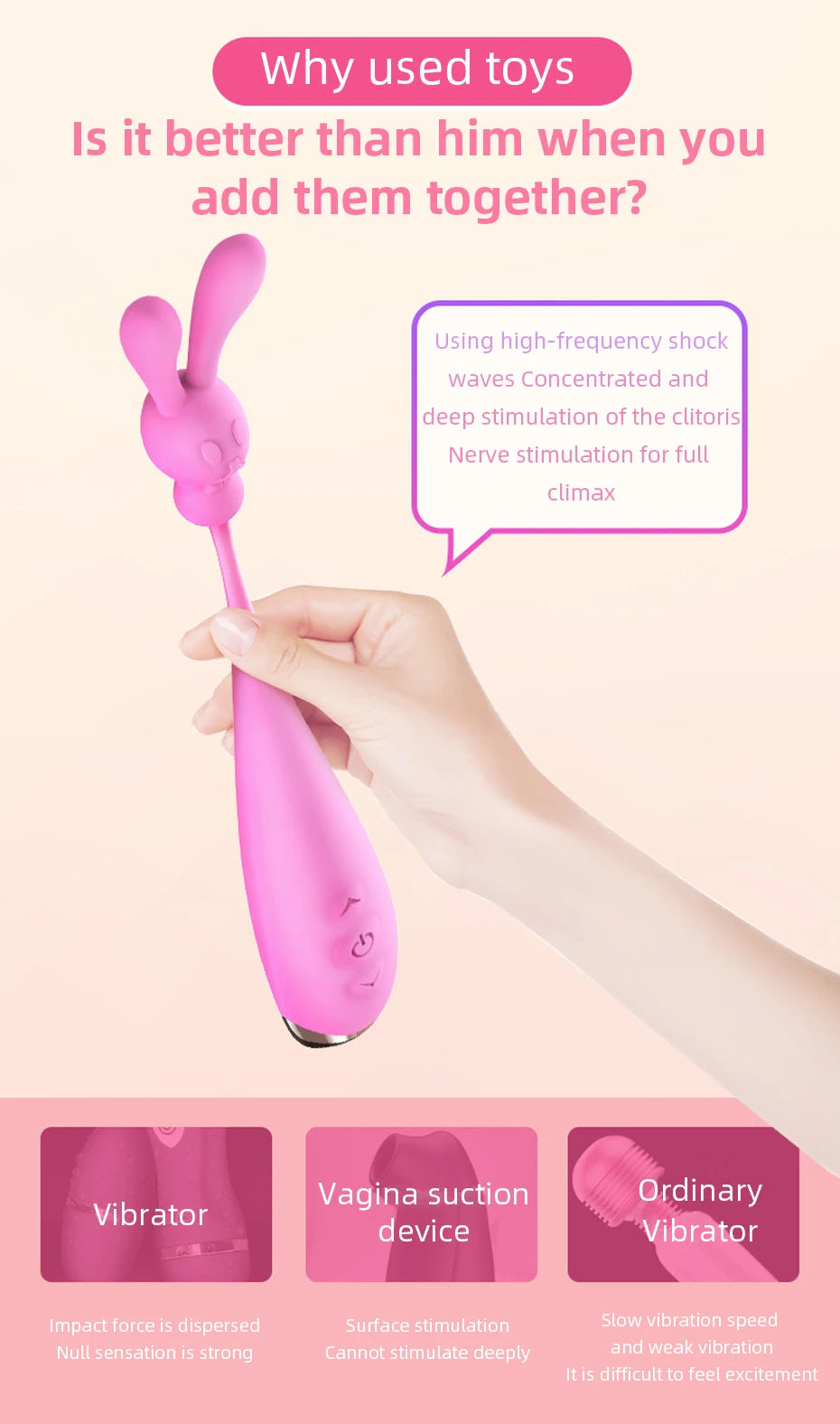 Vibrator 3 Köpfe 7 Frequenz Nippel Vagina Massager G-Punkt Klitoris Vergnügen Orgasmus Stimulator Sex Spielzeug für Frauen