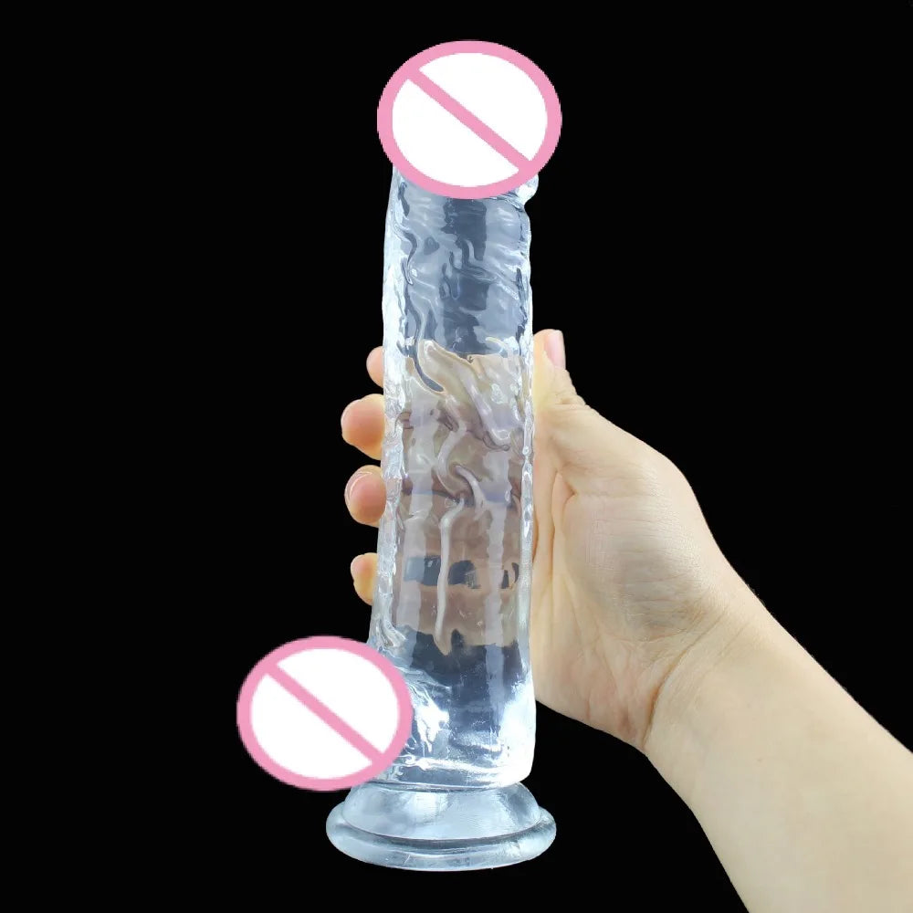 Consolador realista con ventosa para mujer, juguete sexual para adultos, masturbación anal vaginal, pene, consolador